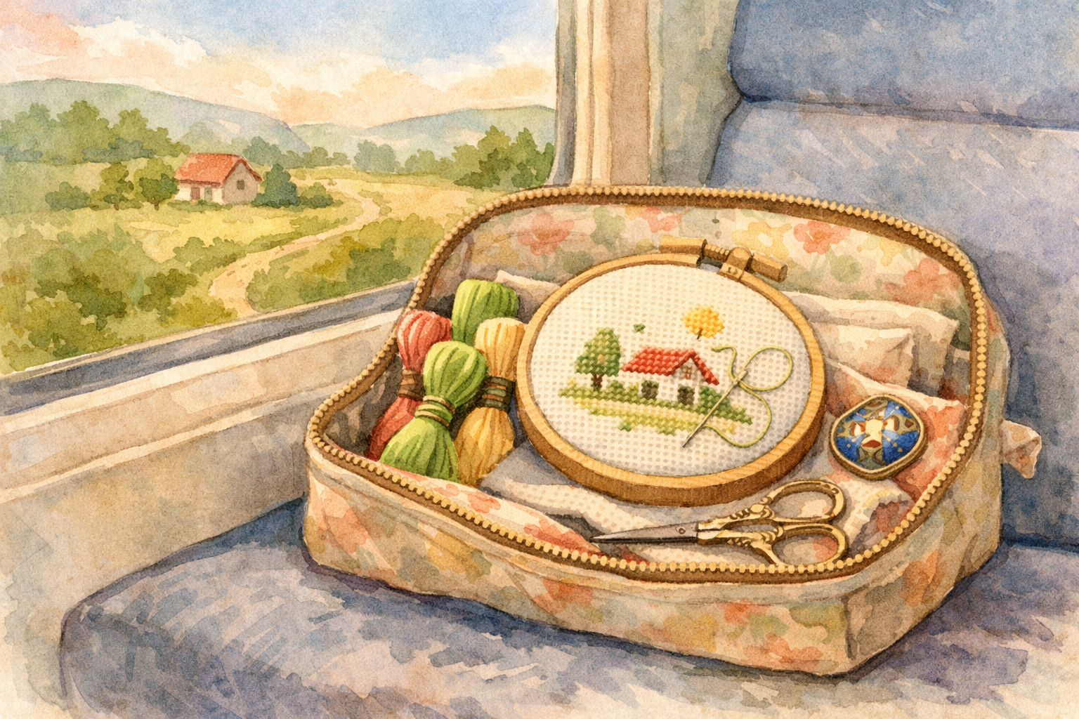 Traveling with Your Cross-Stitch Projects